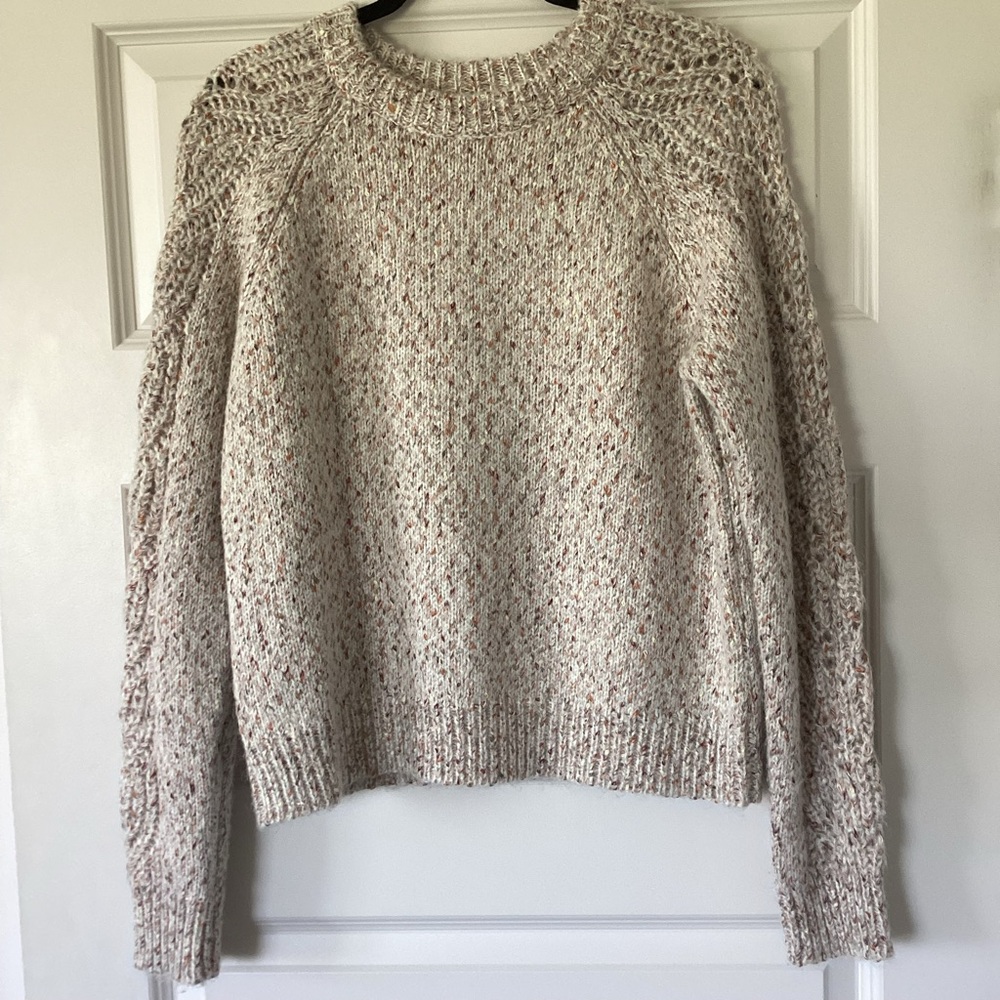 Sezane Garance Cozy Cream Knit Sweater